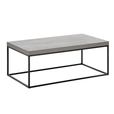 Beliani Konferenční stolek, černý betonovým efektem DELANO