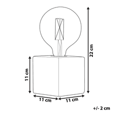 Beliani Betonová stolní lampa DEVA