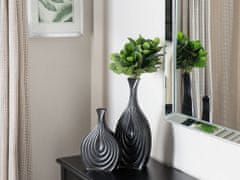 Beliani Dekorativní váza černá 25 cm THAPSUS