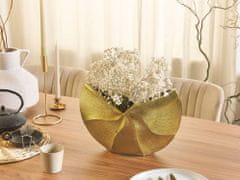 Beliani Kovová váza na květiny zlatá HATTUSA
