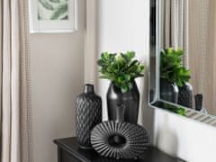 Beliani Matně černá dekorativní váza ARWAD