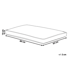 Beliani Hnědá postel pro psy 80 x 65 cm AMARAT