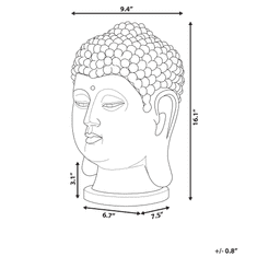 Beliani Dekorativní zlatá figurka 41 cm BUDDHA