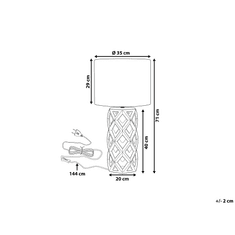 Beliani Stolní lampa zlatá 71 cm SELJA