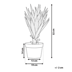 Beliani Umělá rostlina v květináči 52 cm YUCCA