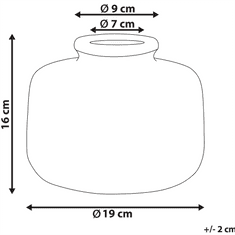 Beliani Váza na květiny 16 cm vícebarevná COLOSSE