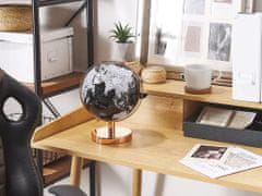 Beliani Bílý a černý globus 28 cm CABOT