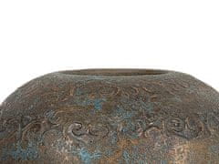 Beliani Dekorativní váza zlato - modrá NIDA