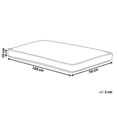 Beliani Hnědá postel pro psy 100 x 70 cm AMARAT