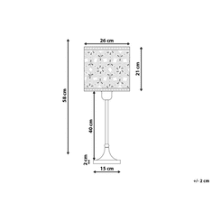 Beliani Niklová stolní lampa SAJO L