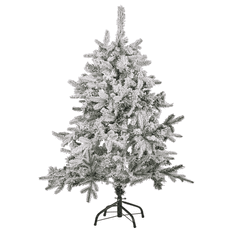 Beliani Zasněžený vánoční stromeček 120 cm bílý TOMICHI
