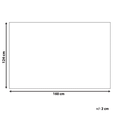 Beliani Bavlněná deka 124 x 160 cm šedá KAVAKLAR