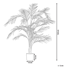 Beliani Umělá rostilina v květináči 120 cm ARECA PALM