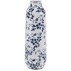 Beliani Květinová váza 30 cm bílo modrá MULAI