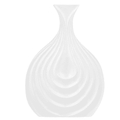 Beliani Dekorativní váza bílá 25 cm THAPSUS