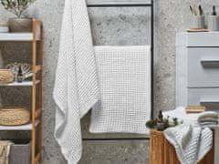 Beliani Bílá sada 4 bavlněných ručníků AREORA