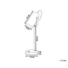 Beliani Černá stolní lampa TYRIA