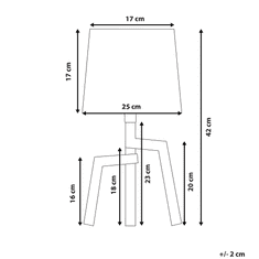 Beliani Stolní lampa bílá 42 cm NALON