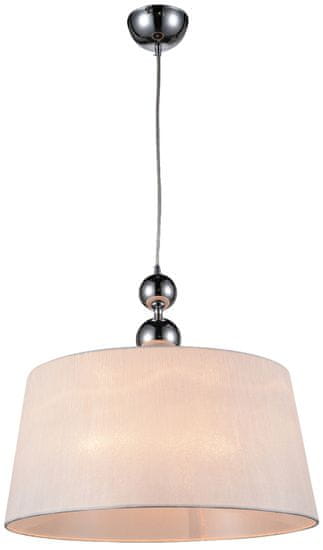 Greatstore CLARA PENDANT 45 1X60W E27 Chrom / BÍLÁ