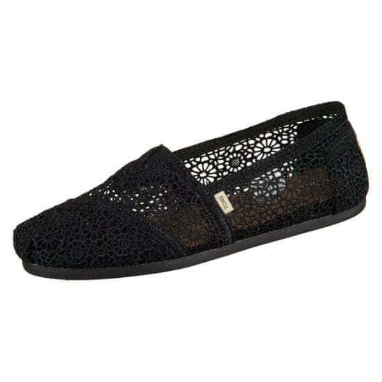 Toms Boty černé Classic Crochet