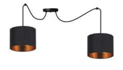 shumee CANDIDA Pendant Black 2X40W E27 Černé stínítko