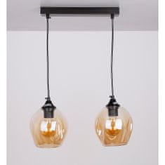 shumee ASPA Pendant Black 2X40W E27 Hnědé stínidlo