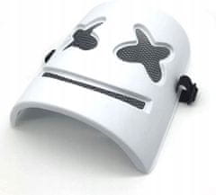 Korbi Plastová maska DJ Marshmello, Cosplay, bílá