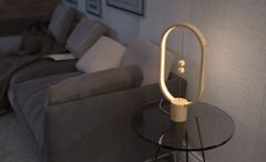 Design Nest HENG Balance Lamp Ellipse - světlé dřevo Světlo USB s levitujícím spínačem