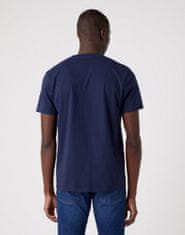 Wrangler Dvoubalení pánských triček WRANGLER W7BZFQXW4 2PACK SIGN OFF TEE REAL NAVY Velikost: S