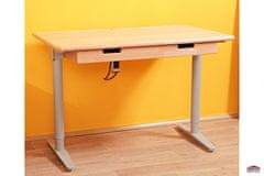 Domestav Domino psací stůl s kovovou podnoží 110 cm smrk
