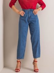 Gemini Dámské džíny s vysokým pasem SP-888 - RUE PARIS jeans-modrá 30