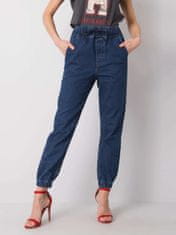 Gemini Dámské džíny s vysokým pasem 2882 - RUE PARIS 30 jeans-modrá