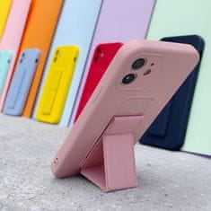 MG Kickstand silikonový kryt na Samsung Galaxy A12, černý