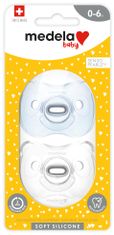 Medela Baby měkký celosilikonový dudlík Boy 0-6m 2ks