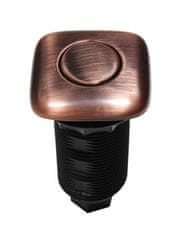 Ecomaster Samostatné pneutlačítko hranaté Barva: nerezové, měděné, staromosazné - Matný nerez