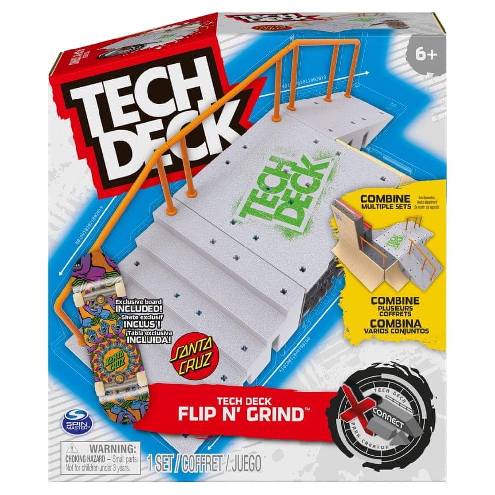 TECH DECK Fingerboard Xconnect schody se zábradlím