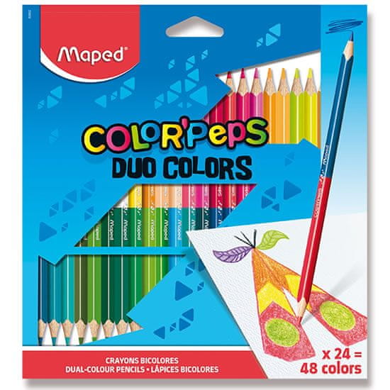 Maped - Pastelky trojhranné Color´Peps Duo 48 ks