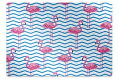 Kobercomat.cz Podložka pod kolečkovou židli Flamingos 100x70 cm 2 cm