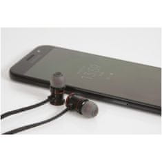 AV:link EMBT1-BLK magnetická Bluetooth sluchátka do uší, černá