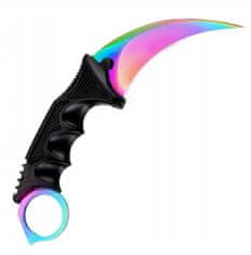 Korbi Tréninkový nůž, karambit, duha