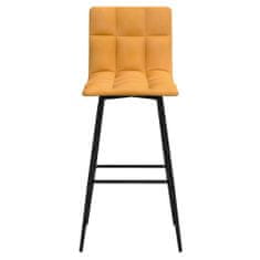 Vidaxl Barové židle, 2 ks, hnědé, čalouněné sametem