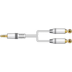 AV:link redukce 1x Jack 3.5mm stereo samec - 2x Jack 3.5 mm stereo samice