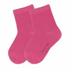 Sterntaler Ponožky pure jednobarevné 2 páry tmavě růžové 8501720, 34