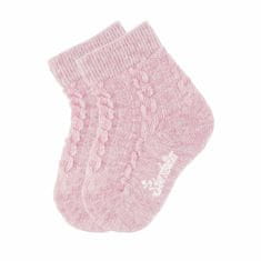 Sterntaler ponožky kojenecké 2 páry jednobarevné copánek růžové 8502010, 14