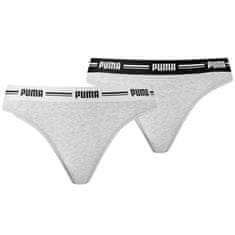 Puma Dámská tanga 2Pack 907854 05 Grey - Puma L