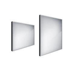 NIMCO ZPC 13003-90 Černé LED zrcadlo 800x700 - Nimco