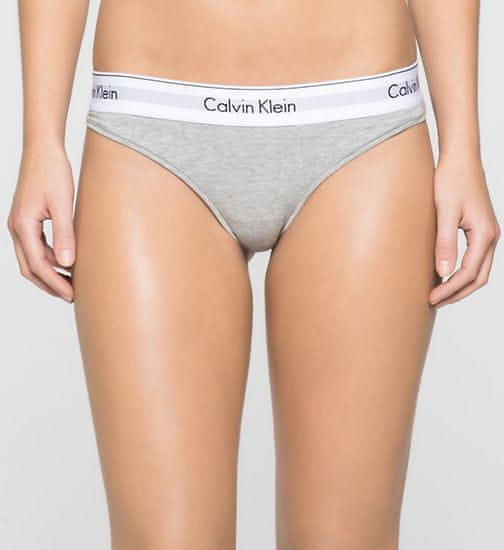 Calvin Klein Tanga F3786E-020 šedá - Calvin Klein