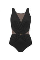 Self Jednodílné plavky Fashion 7 S1006V - Self 4XL černá