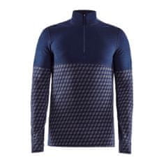 Craft Triko Merino 240 Zip LS tmavě modrá S