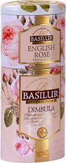 Basilur Čajová dóza černého čistého čaje a čaje s růží. 100g. English Rose Dimbula